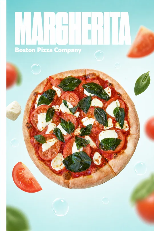 AI masthead design, made for Boston Pizza