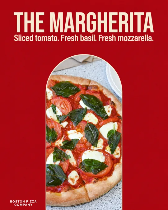 Your words, lettered, made for Boston Pizza