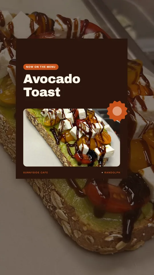 New on the menu, made for Sunnyside Cafe
